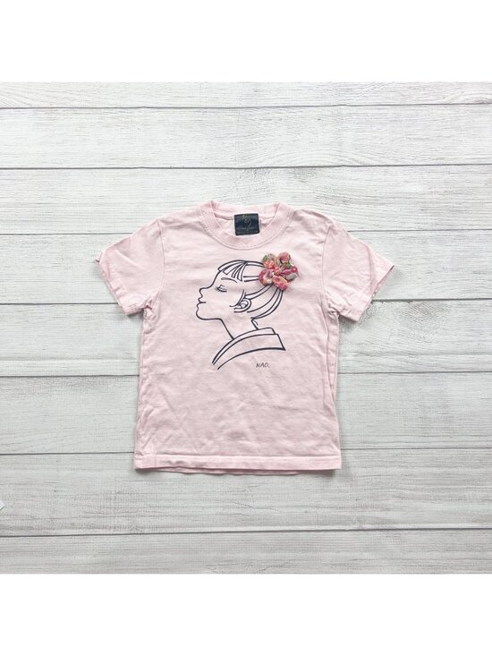 Hey Midori Other - Hey Midori Japan Girls Pink Graphic Tee Short Sleeve 6-7
